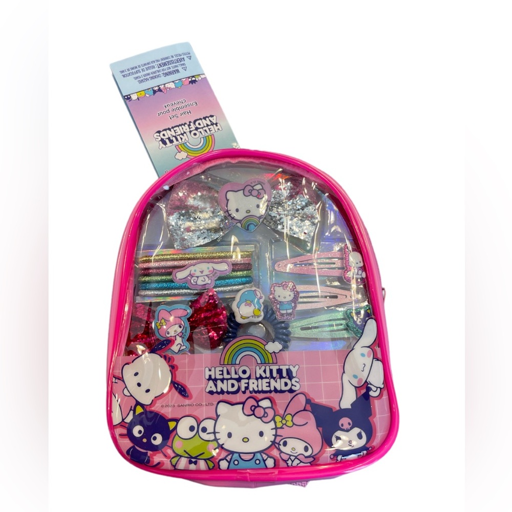Hello Kitty and Friends Mini Backpack Hair Accessories Gift Bag Set